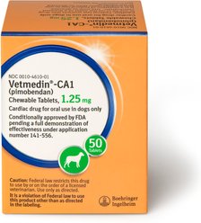 Vetmedin-CA1 (pimobendan) Chewable Tablets for Dogs, 1.25-mg, 50 tablets slide 1 of 9