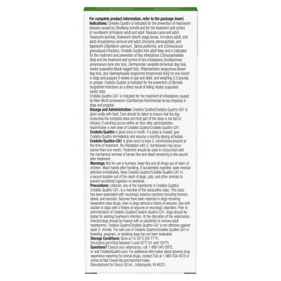 Show full view: Credelio Quattro/Credelio Quattro-CA1 Chewable Tablets for Dogs, 25.1-50 lbs, 1 Chewable (1-mo. supply) slide 2 of 9