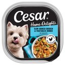 Cesar Home Delights Slow Cooked Chicken & Vegetables Dinner in Sauce Small Breed Adult Wet Dog Food Trays, 3.5-oz, case of 24
