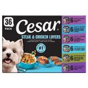 Cesar Steak & Poultry Lovers Variety Pack Small Breed Adult Wet Dog Food Trays, 3.5-oz, case of 36