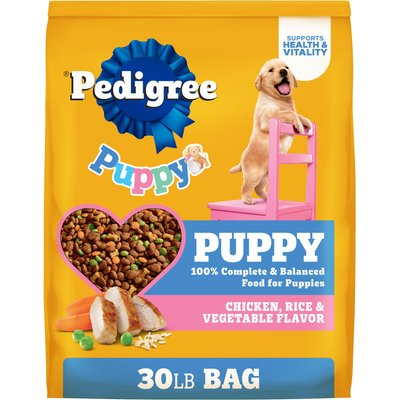 Pedigree Pedigree Puppy Growth & Protection Chicken & Vegetable Flavor Dry Dog Food, 30-lb bag
