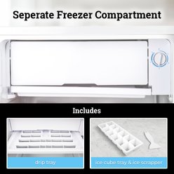 IGLOO Classic Compact Single Door Refrigerator Freezer, White, 2.6-cu. ft. slide 2 of 7