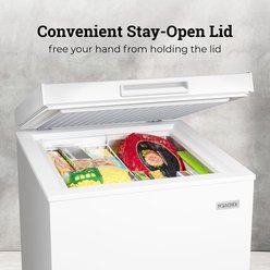 IGLOO Upright Chest Freezer with Removable Basket, White, 5-cu. ft. slide 2 of 7