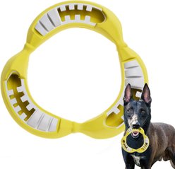 Petopia Banana String Chewing Interactive Dog Toy, Yellow-Gray, Medium