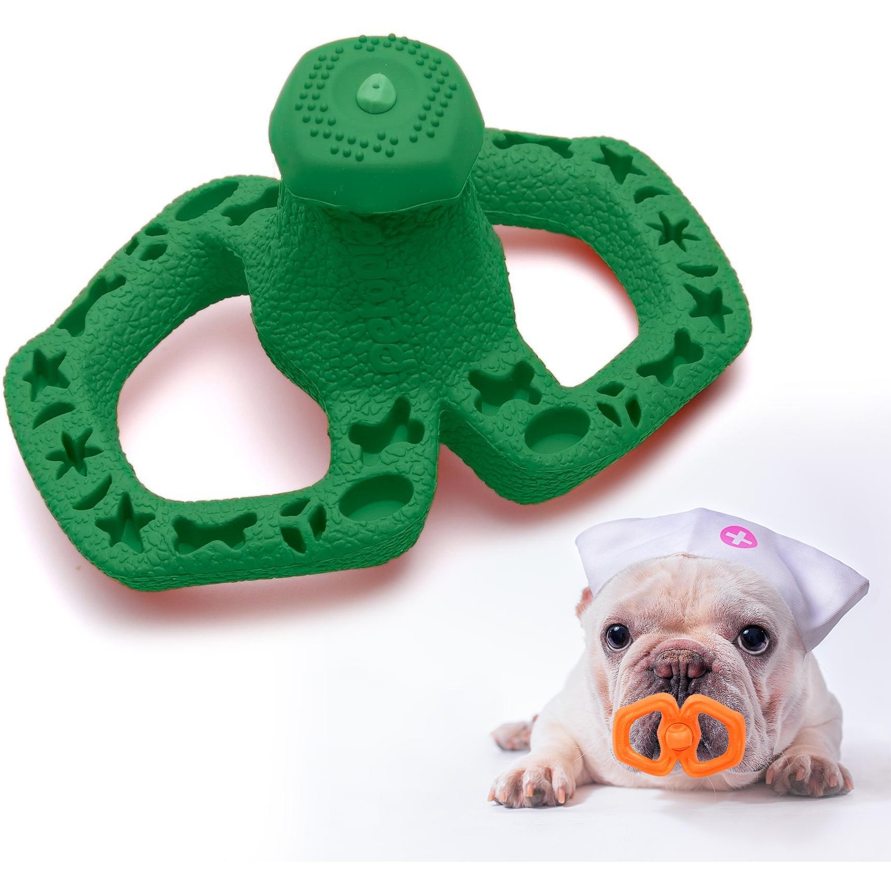 Petopia Sippy Cup Chew Dog Toy, Green, Small