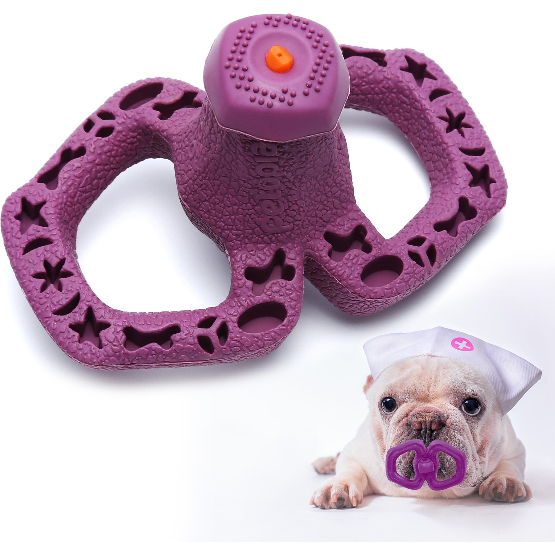 Petopia Sippy Cup Chew Dog Toy, Purple, Small
