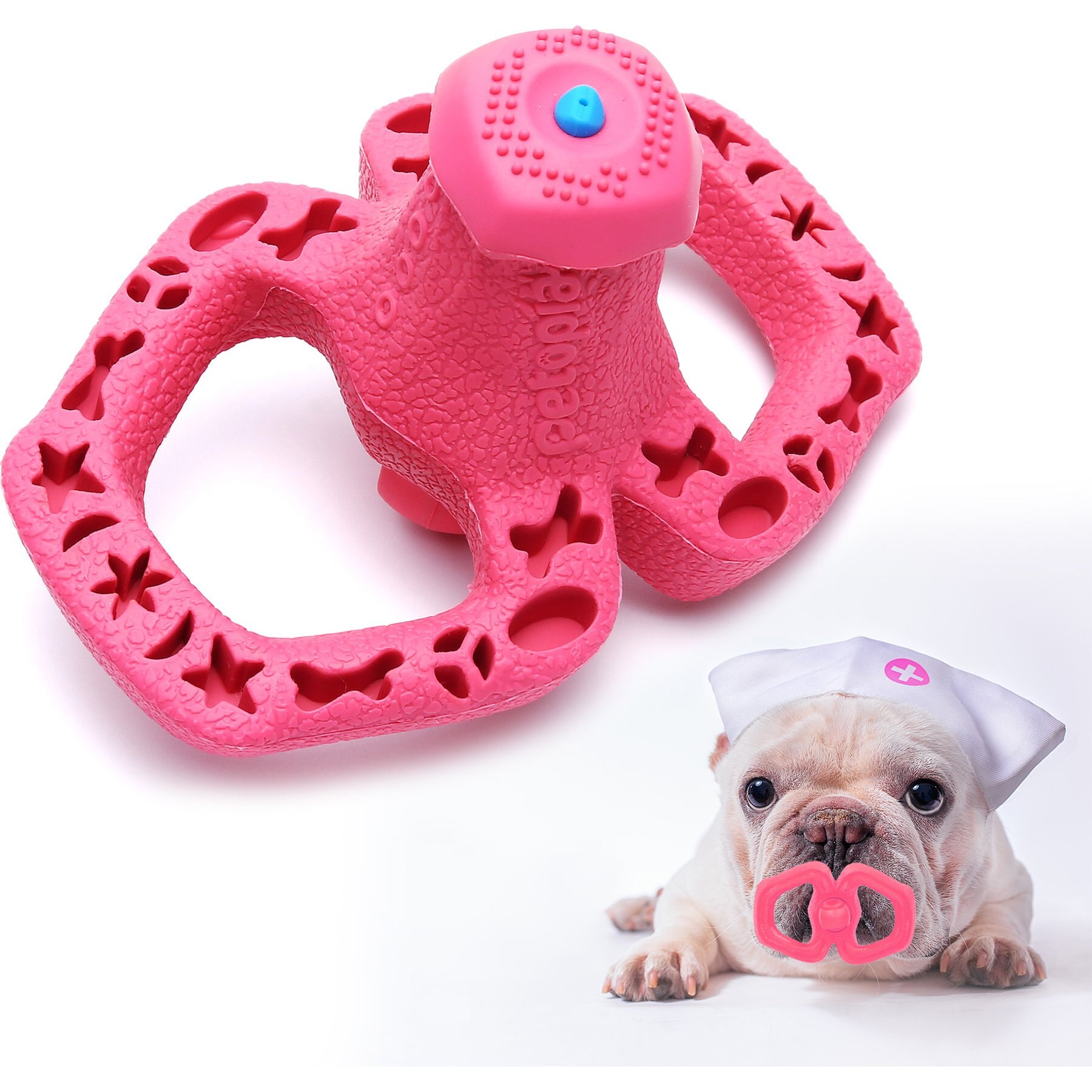 Petopia Sippy Cup Chew Dog Toy, Pink, Small