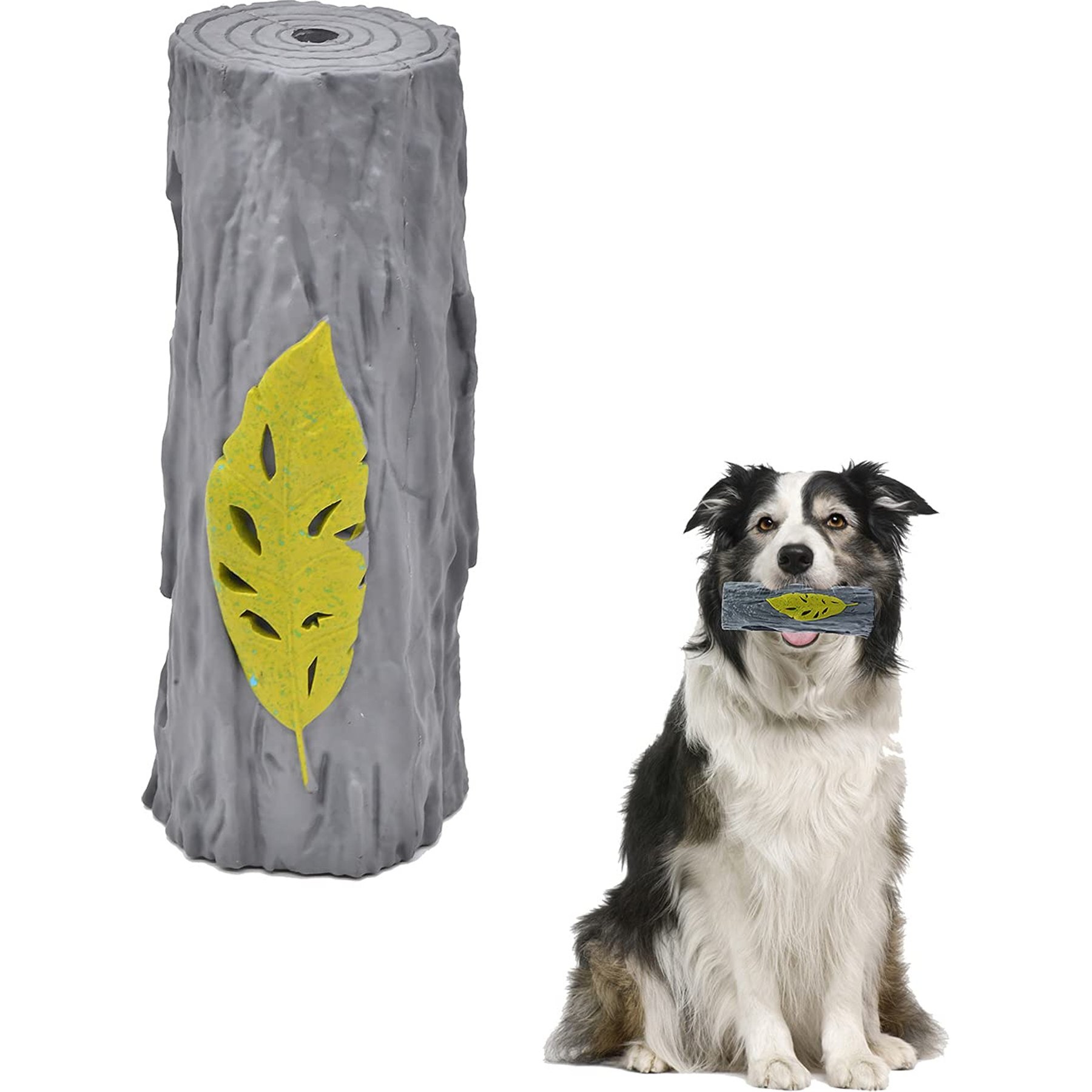 Petopia Broken Branches Interactive Dog Toy, Grey, Green, Large