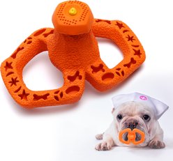 Petopia Sippy Cup Chew Dog Toy, Orange, Small