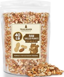 Trailmark Naturals Shelled Raw Peanuts Seed Wild Bird Food, 40-lb box