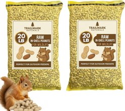 Trailmark Naturals In Shell Raw Peanuts Seed Wild Bird Food, 40-lb box