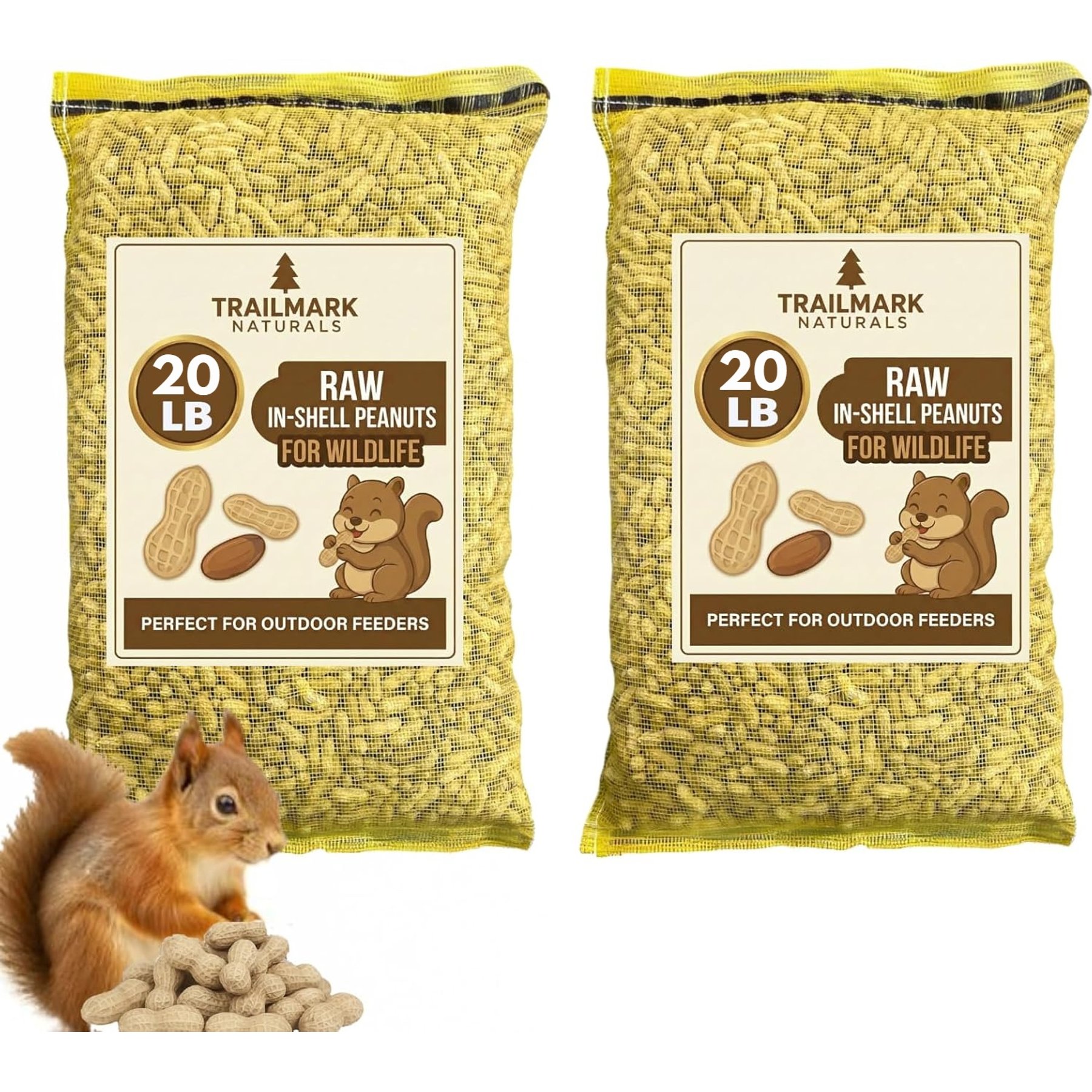 Trailmark Naturals In Shell Raw Peanuts Seed Wild Bird Food, 40-lb box