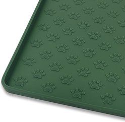 Ptlom Waterproof Dog & Cat Placemat, Hunter Green, Medium: 24 x 16-in slide 1 of 8