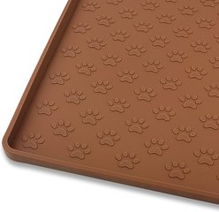 Ptlom Waterproof Dog & Cat Placemat, Brown, Small: 18 x 12-in slide 1 of 8