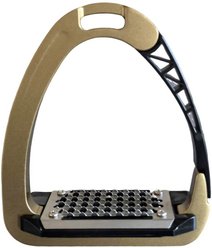TuffRider Tech Safety Stirrups, Gold, 4.5-in