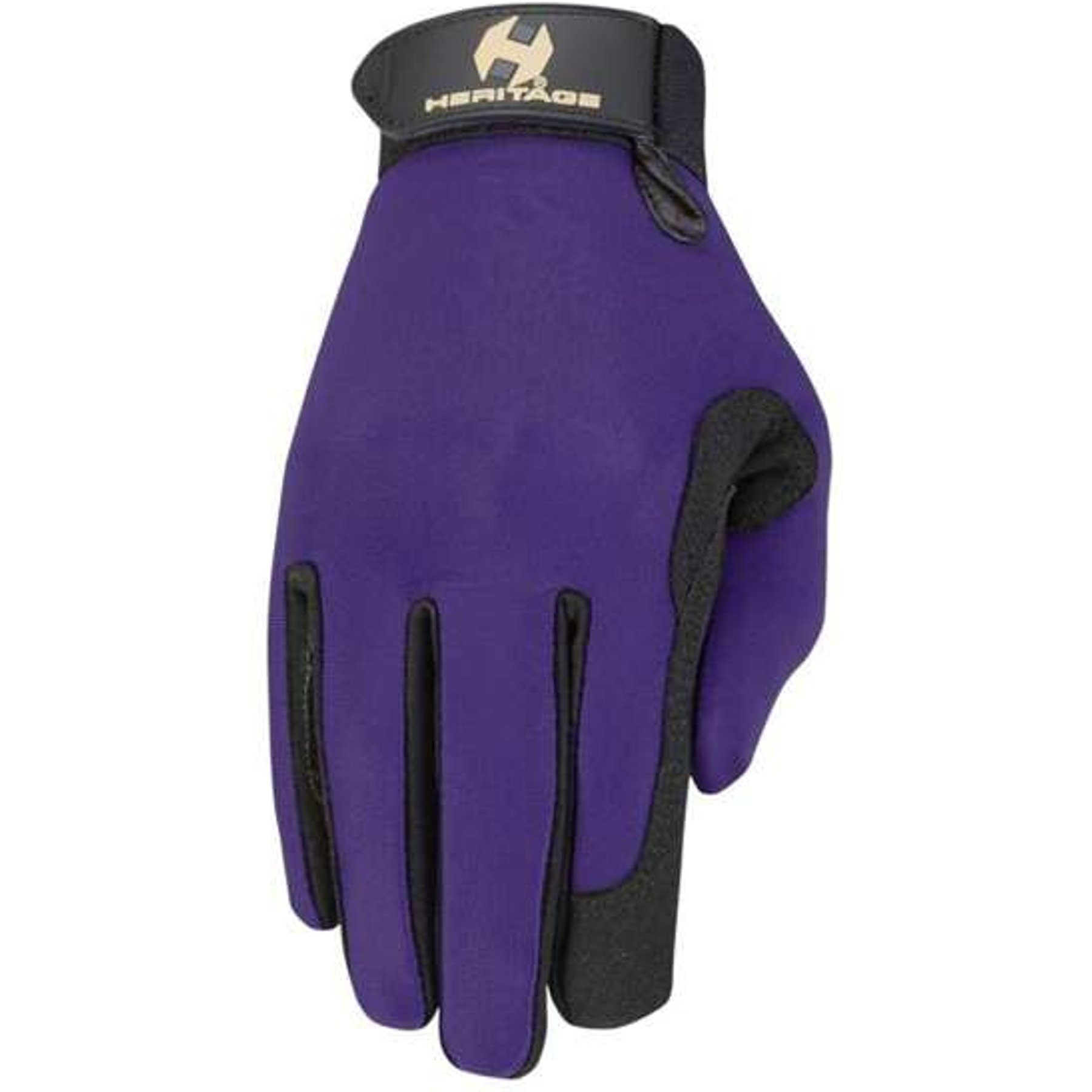 Heritage Performance Horse Riding Glove, Purple, 4