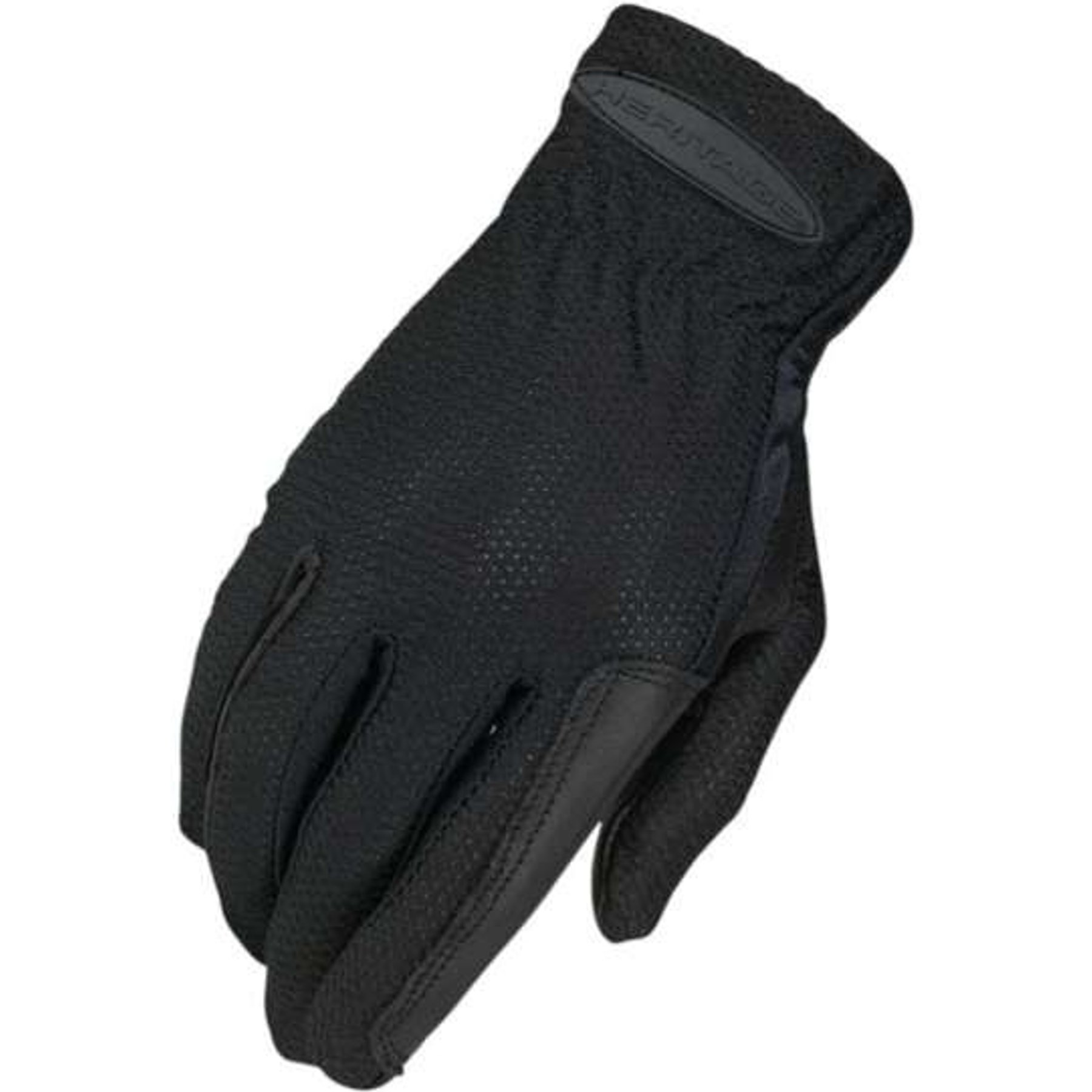 Heritage Pro-Flow Summer Show Horse Riding Glove, Black, 8