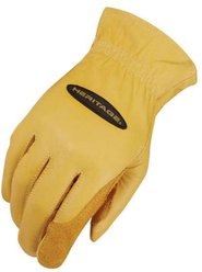 Heritage Ranch Work Horse Riding Glove, Tan, 7