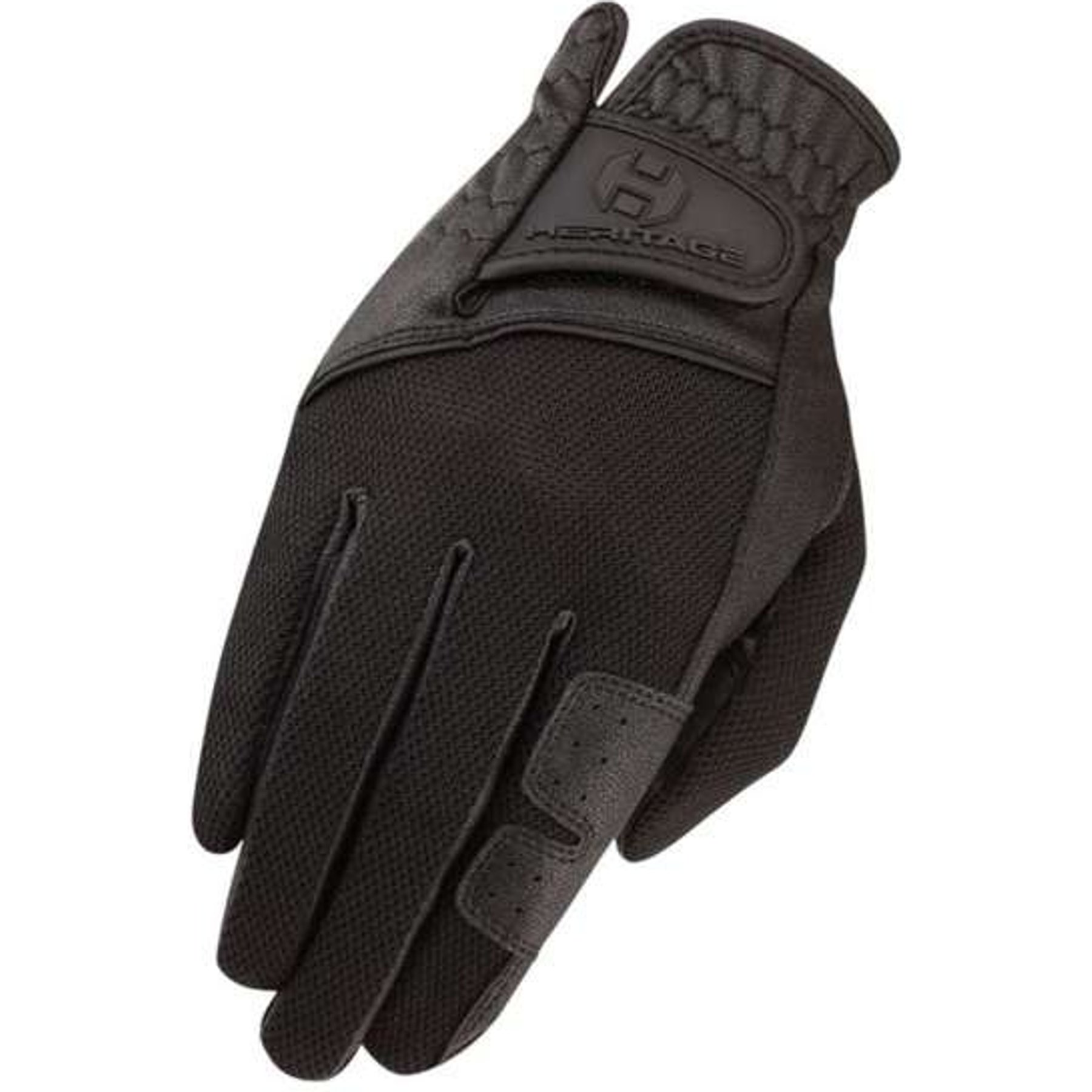 Heritage Cross-Country Horse Riding Glove, Black, 12