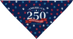 PGS Paw Personalized Dog Bandana, Red/White/Blue, Medium