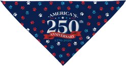 PGS Paw Personalized Dog Bandana, Red/White/Blue, Large