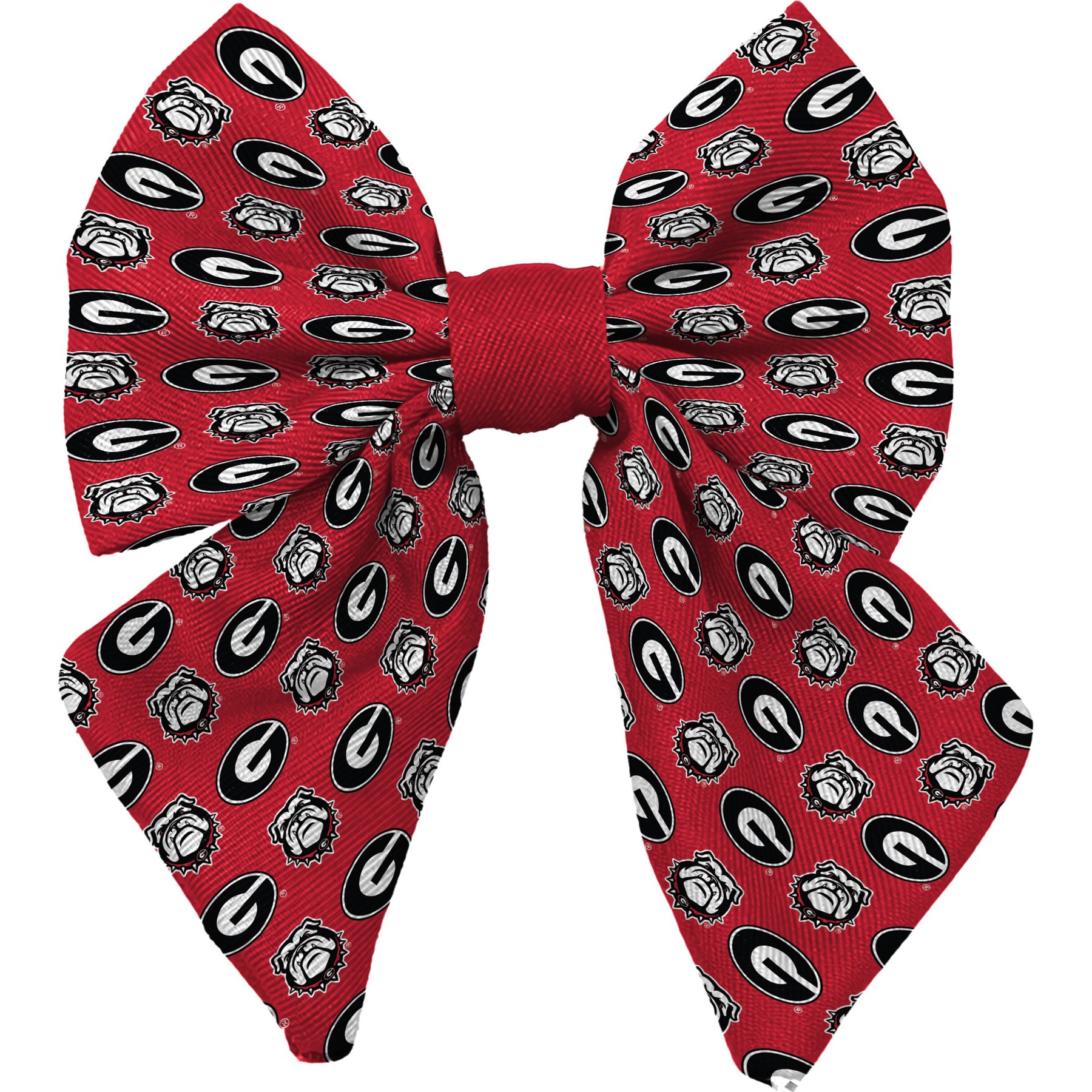 ShopInstaPets Accessory Dog Bow Tie, Georgia Bulldog