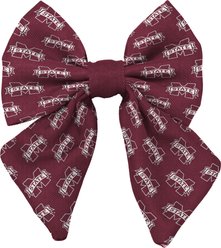 ShopInstaPets Accessory Dog Bow Tie, Mississippi State Bulldog