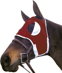 Intrepid International Equine Half Cup Horse Blinker Hood, Burgundy