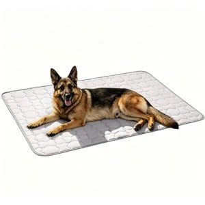 Mora Pets Anti-Slip Bottom Cooling Washable Quilted Dog Crate Mat Bed, Grey, X-Large