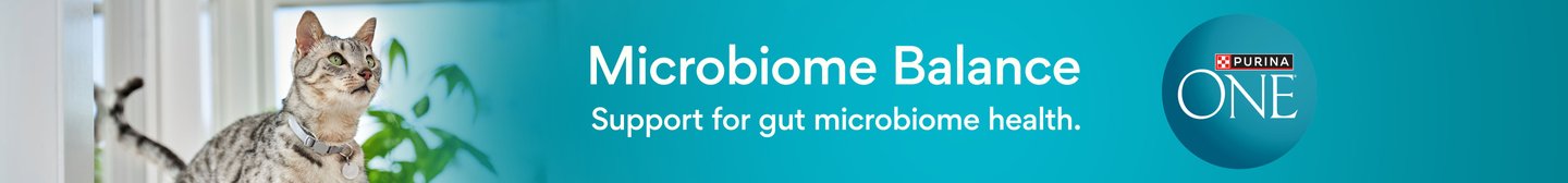 Purina ONE Microbiome Balance Support for gut microbiome health
