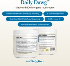 Real Mushrooms Daily Dawg Mushroom Extract Health Support Powder Supplement for Dogs, 2.65-oz jar slide 2 of 9