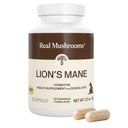 Real Mushrooms Lion's Mane Capsule Cognitive Supplement for Dogs & Cats, 120 count