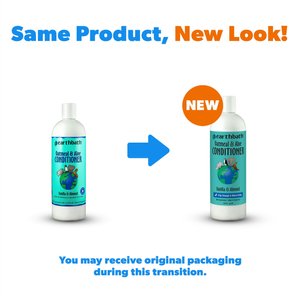 Earthbath Oatmeal & Aloe Itch Relief Dog & Cat Conditioner, Vanilla & Almond, 16-fl oz bottle