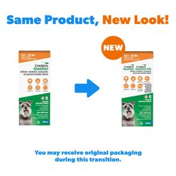 Credelio Quattro/Credelio Quattro-CA1 Chewable Tablets for Dogs, 12.1-25 lbs, 6 Chewables (6-mos. supply) slide 2 of 7