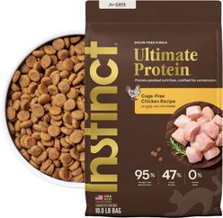 Instinct Ultimate Protein Cage-Free Chicken Recipe Grain-Free Dry Cat Food, 10-lb bag