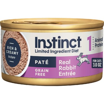 Instinct Nature's Variety Instinct Rabbit Formula Canned Cat Food, 3-oz, 24 ct