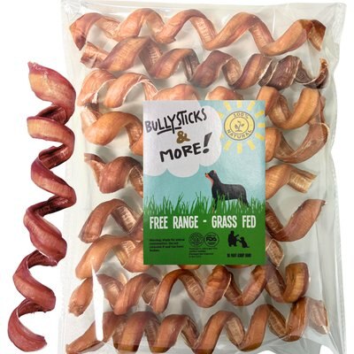 Bullysticks And More! Bullysticks And More! 6 to 8-inch Bully Stick Dog Chew Springs, 14 count