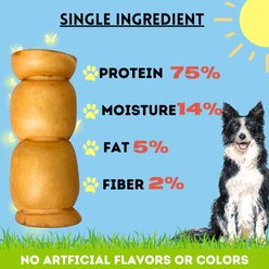 Bullysticks And More! 5 to 6-inch Peanut Butter & Beef Flavored Cheek Roll Natural Dog Chew, 2 count slide 2 of 6