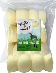 Bullysticks And More! 5 to 6-inch Beef Flavored Cheek Roll Natural Dog Chew, 2 count