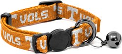 ShopInstaPets Breakaway Outdoor Use Cat Collar, Tennessee Volunteers, Medium: 12-in neck, 1/2-in wide