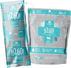 Phelps Wellness Collection H2GO! Ready-to-Lick Hydration Gel Beef Flavor Lickable Dog Treat, 2-oz pouch, 5 count