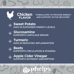 Phelps Wellness Collection Zoomie Fuel Chicken Recipe To-Go Bars Dog Treats, 8 count slide 2 of 5