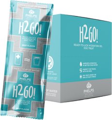 Phelps Wellness Collection H2GO! Ready-to-Lick Hydration Gel Beef Flavor Lickable Dog Treat, 2-oz pouch, 20 count