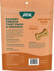 Jinx Peanut Butter & Bone Broth Biscuits Crunchy Dog Treats, 16-oz bag slide 2 of 8