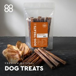 ORIGIN-88 Chew-o Duo Bully Stick & Pig Ear Mix Premium Natural Dog Treats, 1-lb bag slide 2 of 6