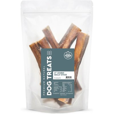 ORIGIN-88 ORIGIN-88 6-inch Jumbo Bully Stick Dog Chews, 5 count