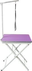 Flying Pig Grooming Foldable Competition Dog Grooming Table, Purple