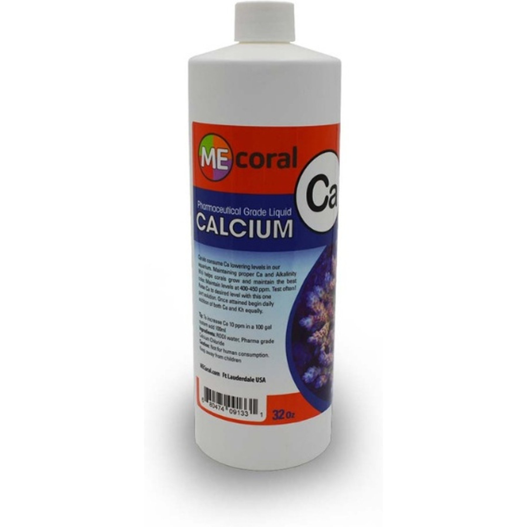 ME Coral Calcium Liquid Aquarium Mineral, 32-oz