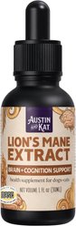 Austin and Kat Lion's Mane Tincture Brain & Nervous System Supplement for Dogs, 1-fl oz bottle slide 1 of 4