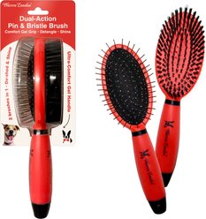 Warren London Dual Action Pin & Bristle Dog Brush, 9-in